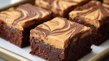 Peanut Butter Swirl Brownies