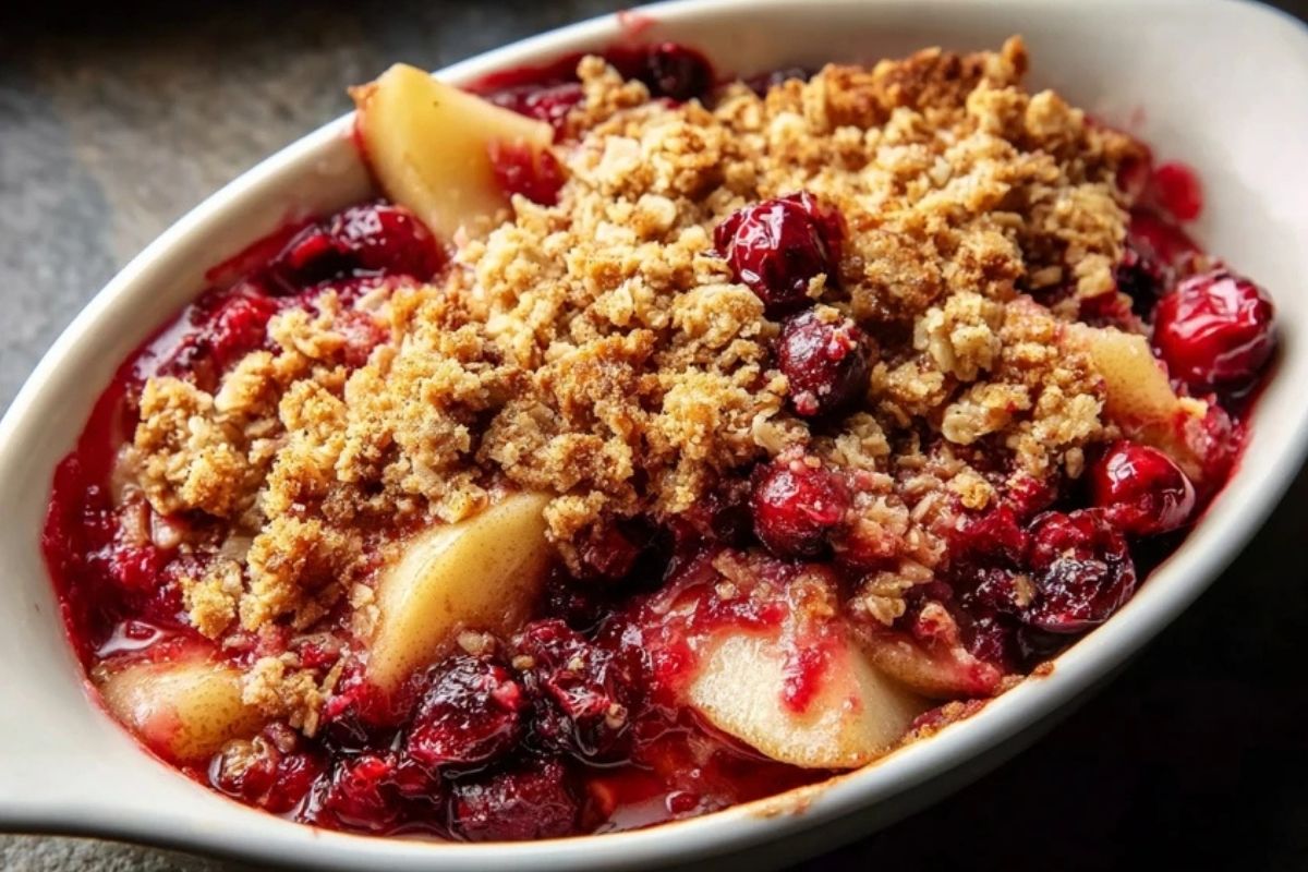 Pear Cranberry Crisp