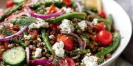 Protein Packed Mediterranean Lentil Salad