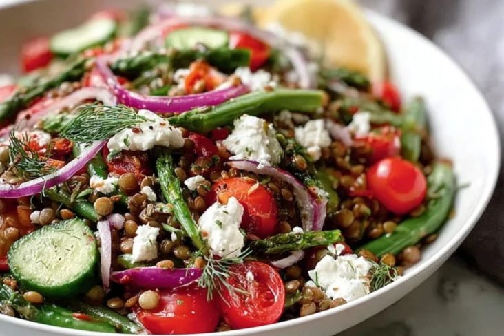 Protein Packed Mediterranean Lentil Salad