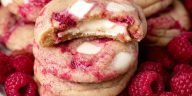 Raspberry White Chocolate Cheesecake Cookies