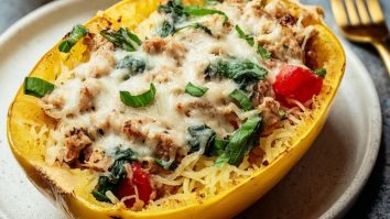 Savory Stuffed Spaghetti Squash