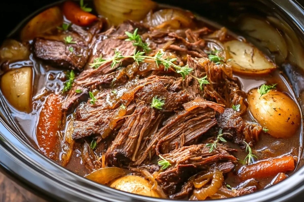 Slow Cooker French Onion Pot Roast