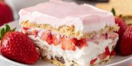 Strawberry Eclair Cake