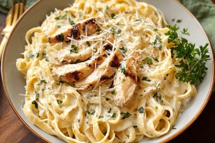The Easiest Chicken Alfredo