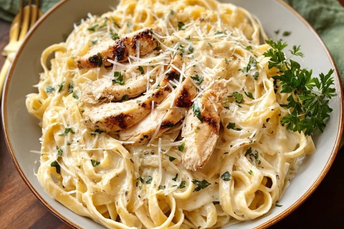 The Easiest Chicken Alfredo