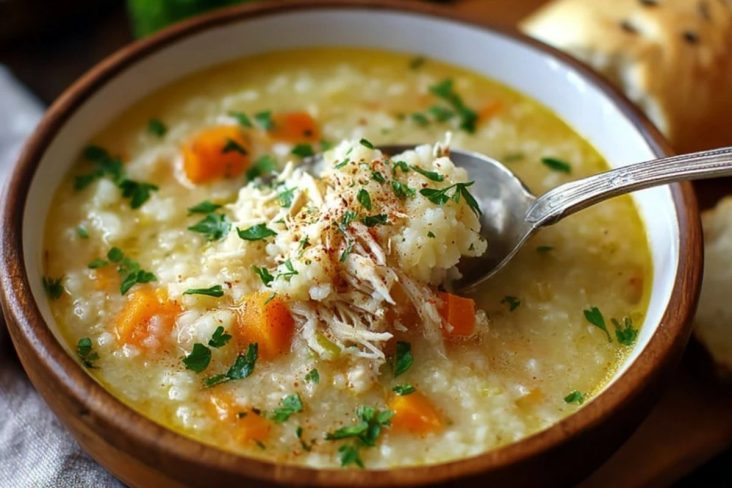 Warming Cauliflower Chicken Soup