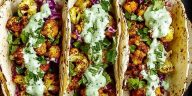 Cauliflower Tacos with Cilantro Lime Crema