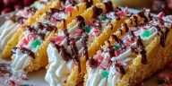 Christmas Cheesecake Tacos