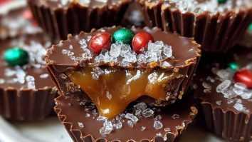 Christmas Chocolate Caramel Cups