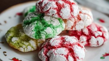 Christmas Crinkle Cookies