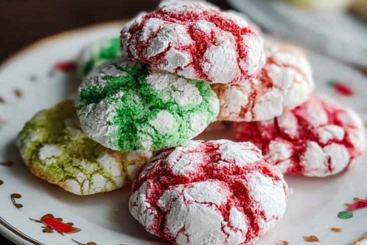 Christmas Crinkle Cookies