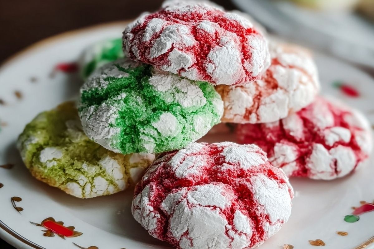 Christmas Crinkle Cookies