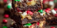 Christmas Magic Layer Brownie Bars