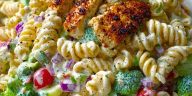 Creamy Ranch Protein Pasta Salad