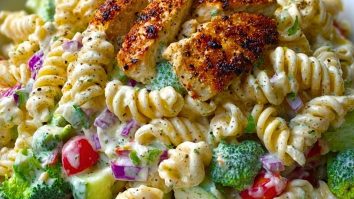 Creamy Ranch Protein Pasta Salad