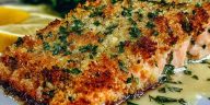 Crispy Parmesan Crusted Baked Salmon