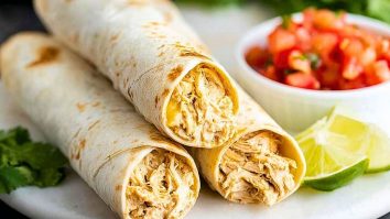 Crockpot Chicken Taquitos