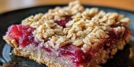 Delicious Amish Oatmeal Rhubarb Bars