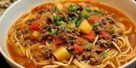 Delicious Sopa de Fideo con Carne