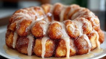 Easy Homemade Monkey Bread With Vanilla Glaze