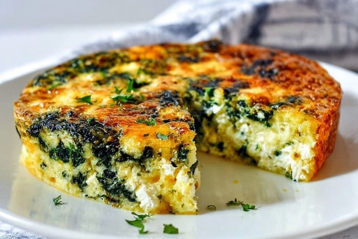 Easy Spinach & Cottage Cheese Breakfast Casserole
