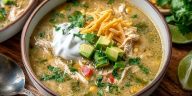 Green Enchilada Chicken Soup
