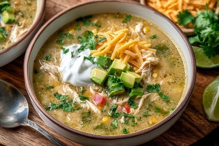 Green Enchilada Chicken Soup