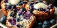 Healthy Protein-Packed Blueberry Cottage Cheese Muffins
