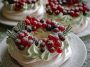 Holiday Wreath Meringues with Berries & Cream