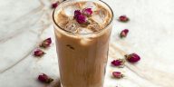 Iced Cardamom Rose Latte