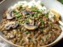 Lentil Mushroom Stroganoff