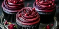 Midnight Rose Garden Cupcakes