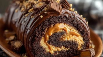 Peanut Butter Cup Chocolate Roll