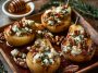 Roasted Pears with Goat Cheese & Maple Walnut Drizzle