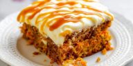 Salted Caramel Carrot Cake with Cream Cheese Frosting