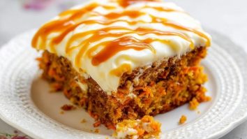 Salted Caramel Carrot Cake with Cream Cheese Frosting