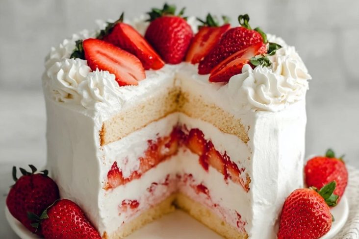 Strawberry Cream Cake