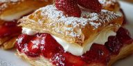 Strawberry Flaky Puff Pastry