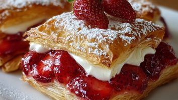 Strawberry Flaky Puff Pastry